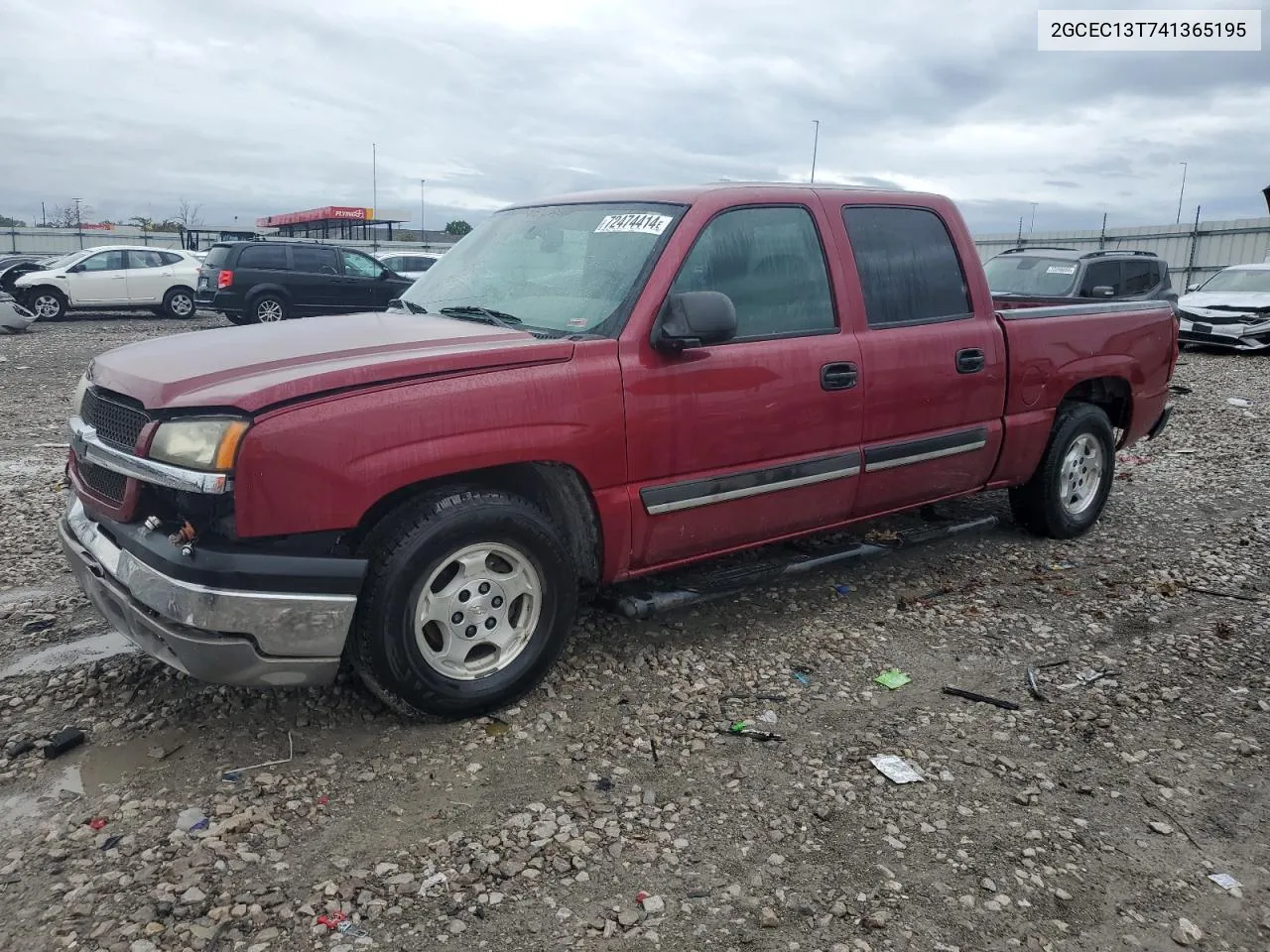 2004 Chevrolet Silverado C1500 VIN: 2GCEC13T741365195 Lot: 72474414