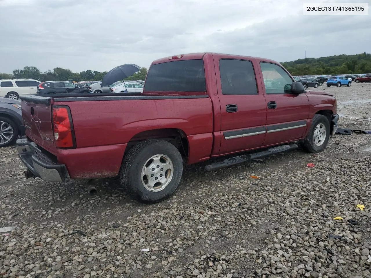 2004 Chevrolet Silverado C1500 VIN: 2GCEC13T741365195 Lot: 72474414