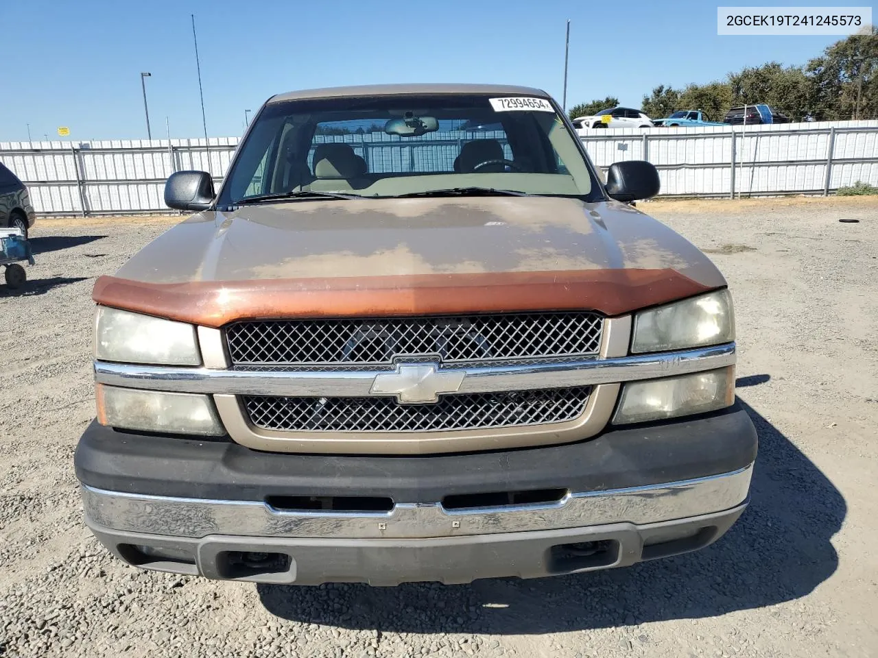 2004 Chevrolet Silverado K1500 VIN: 2GCEK19T241245573 Lot: 72994654