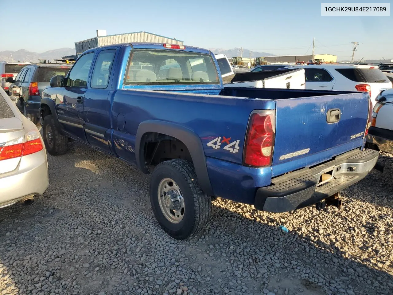 2004 Chevrolet Silverado K2500 Heavy Duty VIN: 1GCHK29U84E217089 Lot: 74136634