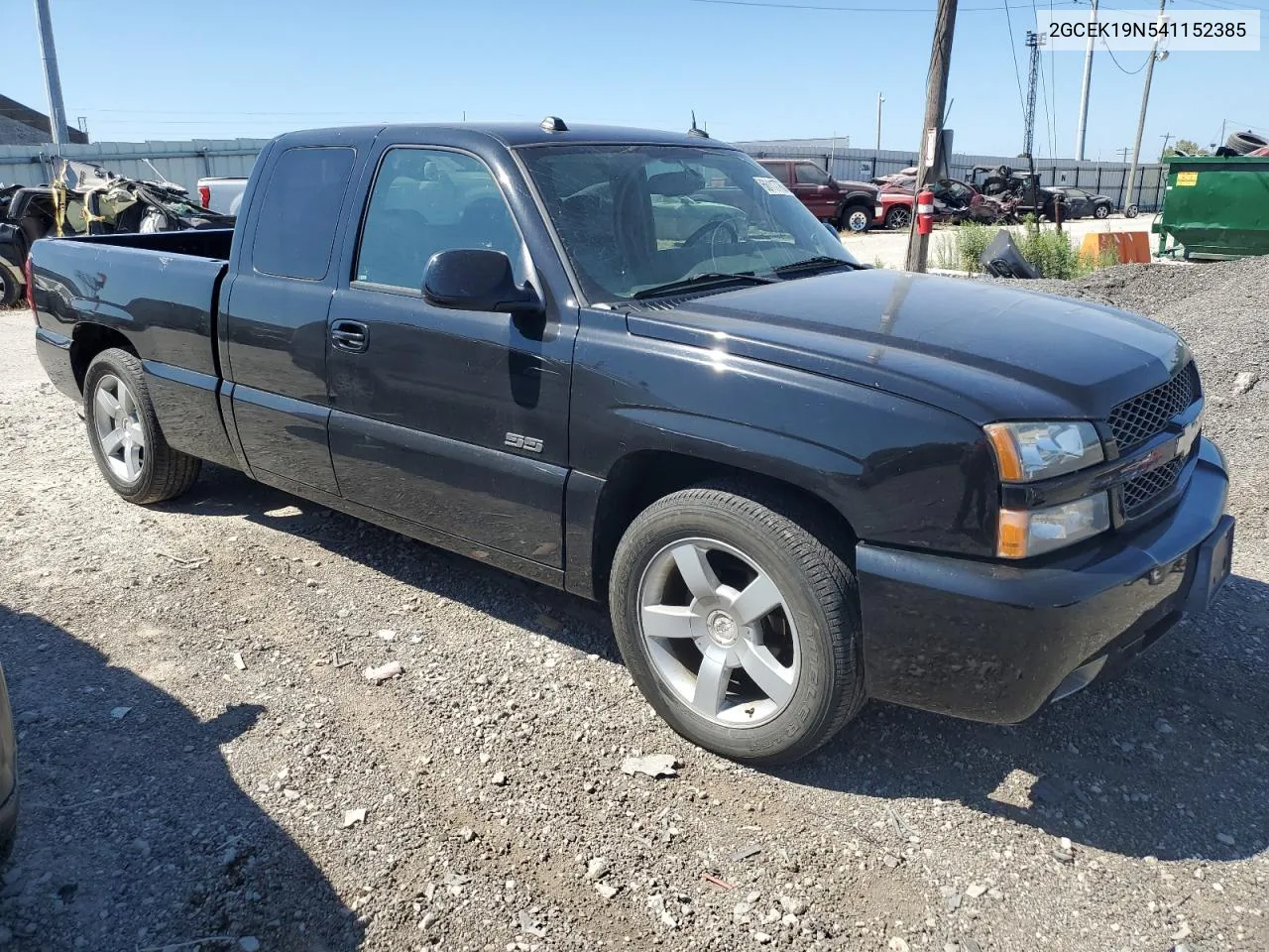 2004 Chevrolet Silverado K1500 VIN: 2GCEK19N541152385 Lot: 74203254