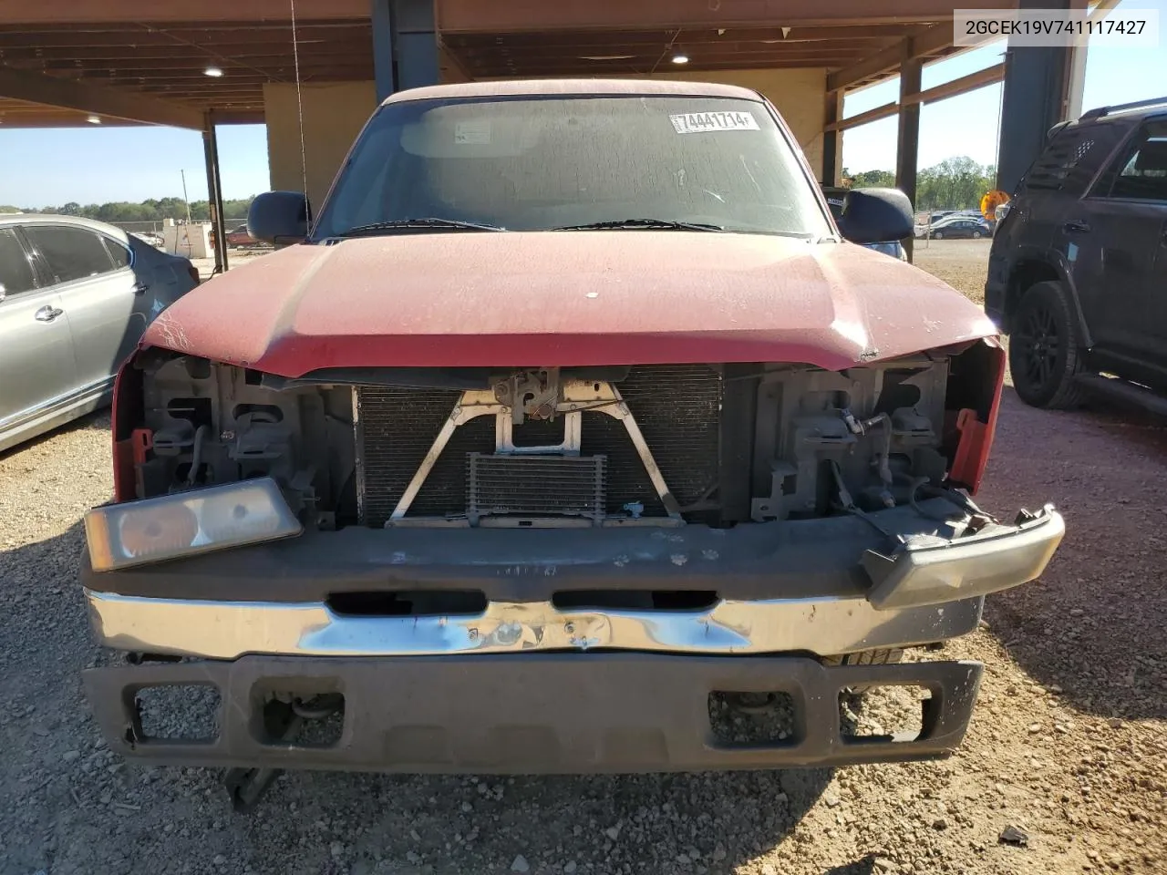 2004 Chevrolet Silverado K1500 VIN: 2GCEK19V741117427 Lot: 74441714