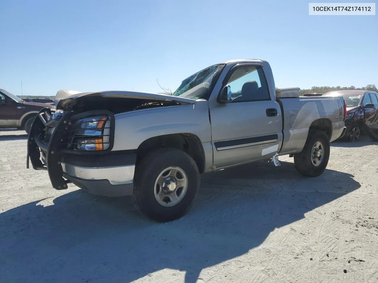 2004 Chevrolet Silverado K1500 VIN: 1GCEK14T74Z174112 Lot: 74639474