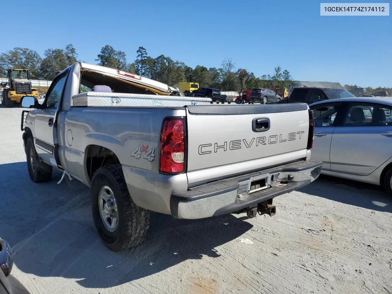 2004 Chevrolet Silverado K1500 VIN: 1GCEK14T74Z174112 Lot: 74639474