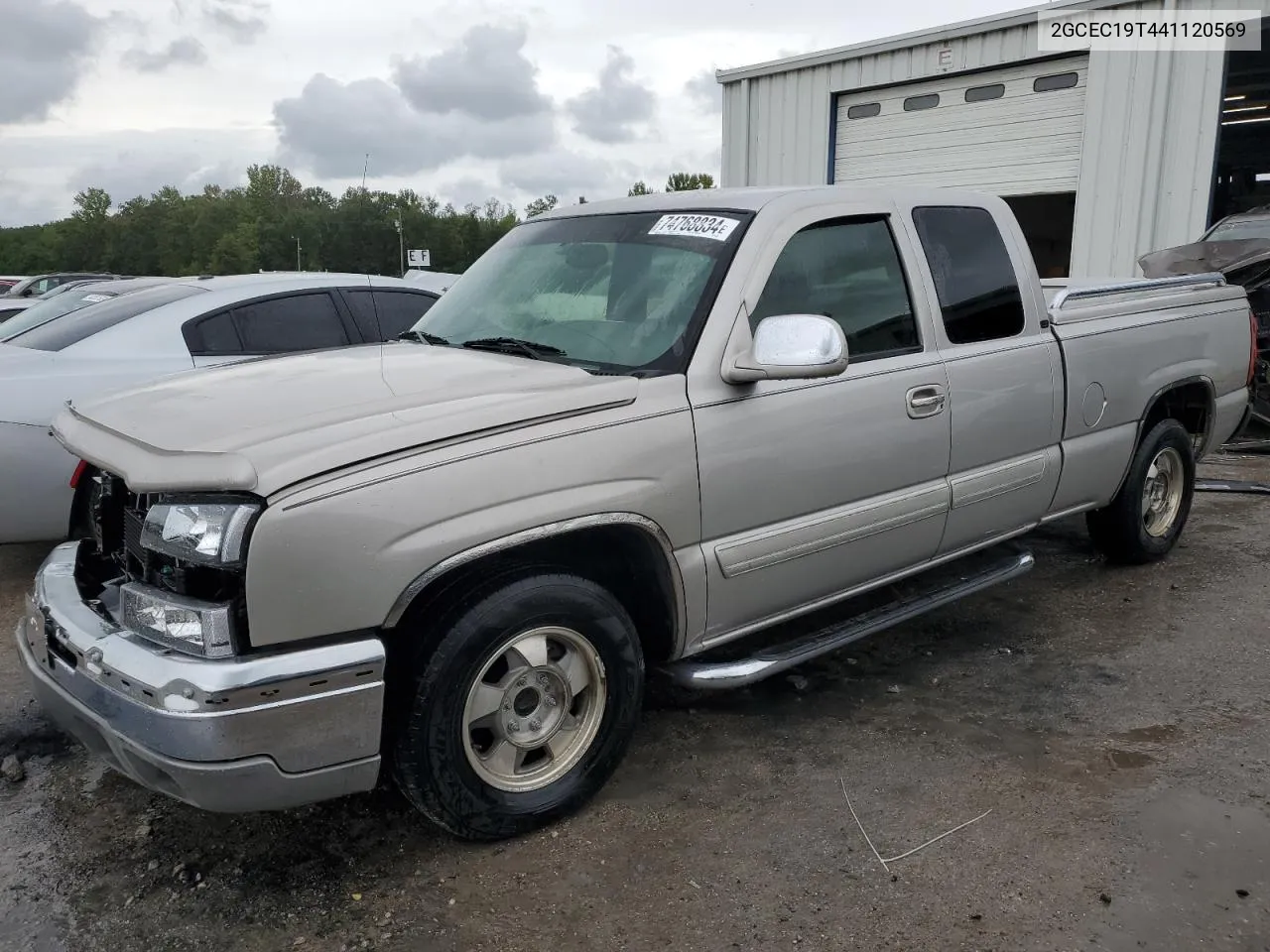 2004 Chevrolet Silverado C1500 VIN: 2GCEC19T441120569 Lot: 74768834