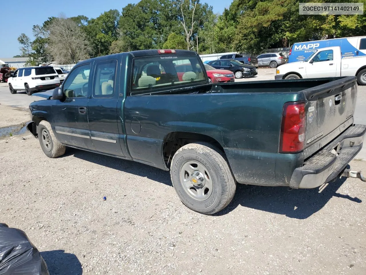 2004 Chevrolet Silverado C1500 VIN: 2GCEC19T141402149 Lot: 75333874