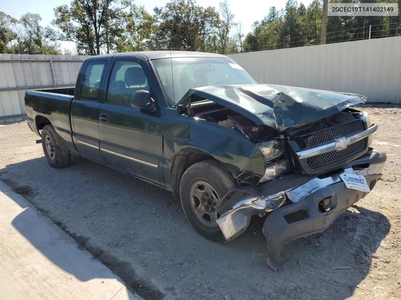 2004 Chevrolet Silverado C1500 VIN: 2GCEC19T141402149 Lot: 75333874