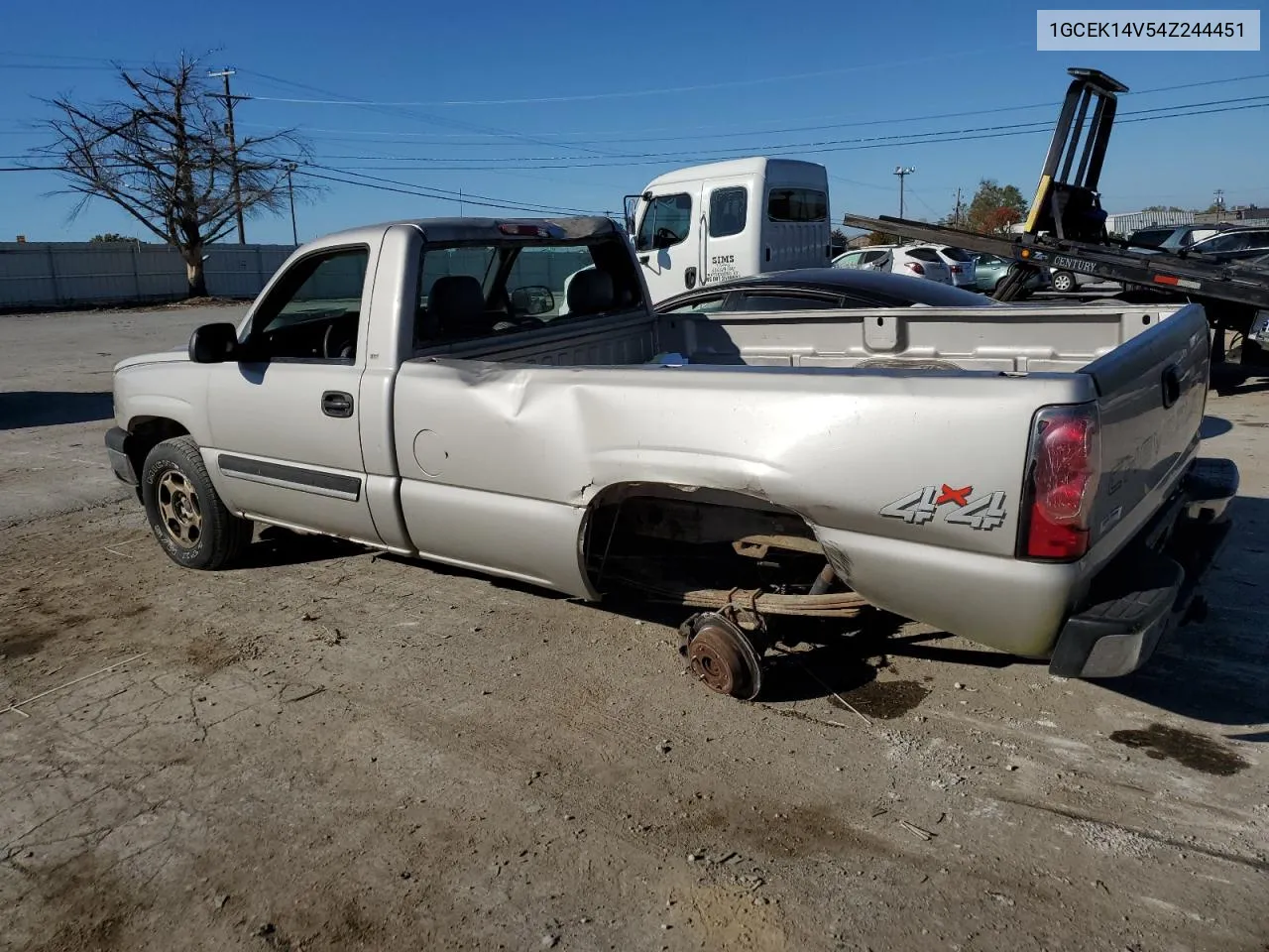 2004 Chevrolet Silverado K1500 VIN: 1GCEK14V54Z244451 Lot: 75678194