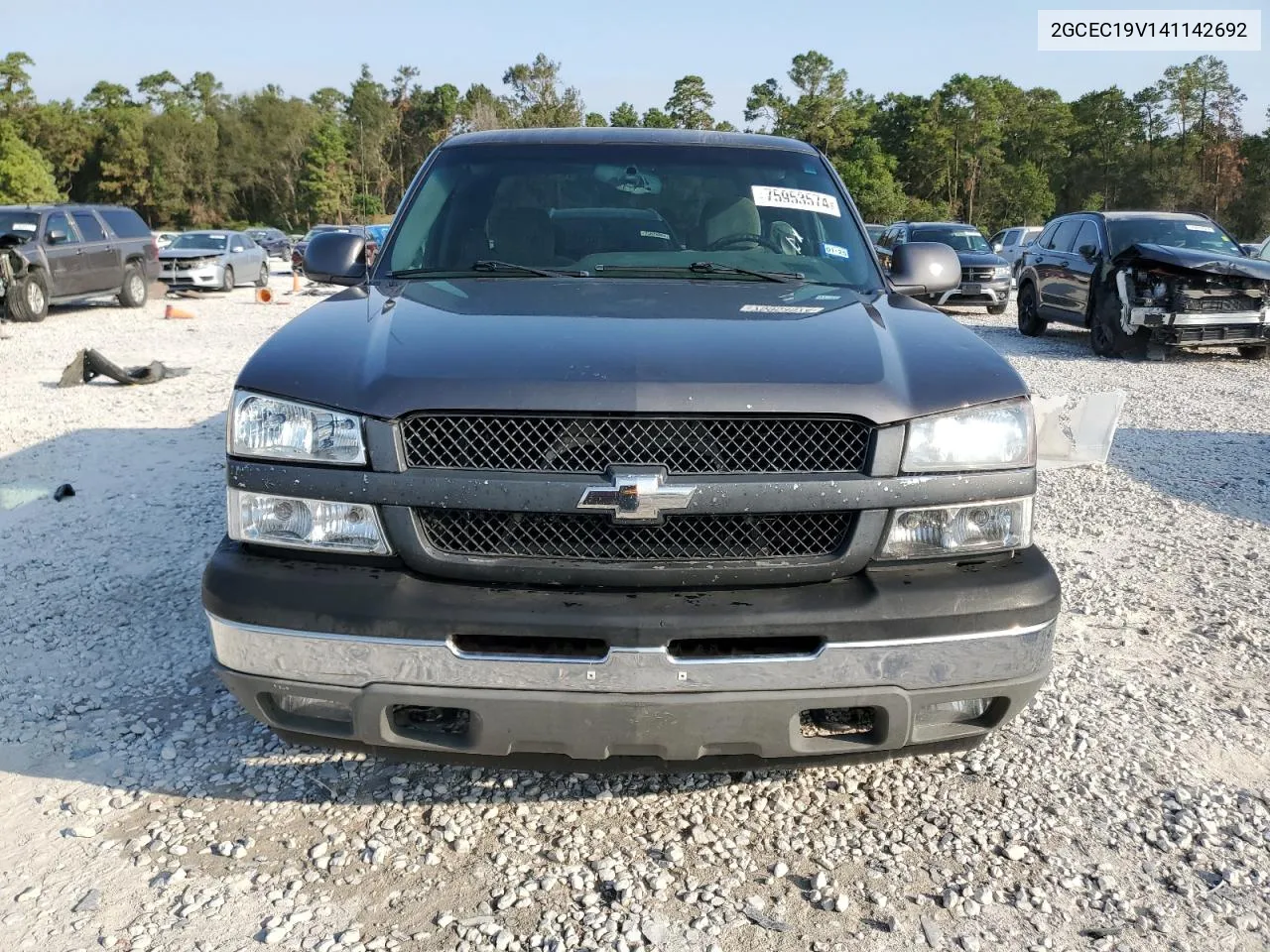 2004 Chevrolet Silverado C1500 VIN: 2GCEC19V141142692 Lot: 75953574