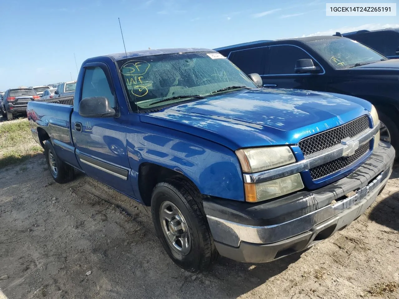 2004 Chevrolet Silverado K1500 VIN: 1GCEK14T24Z265191 Lot: 76034754