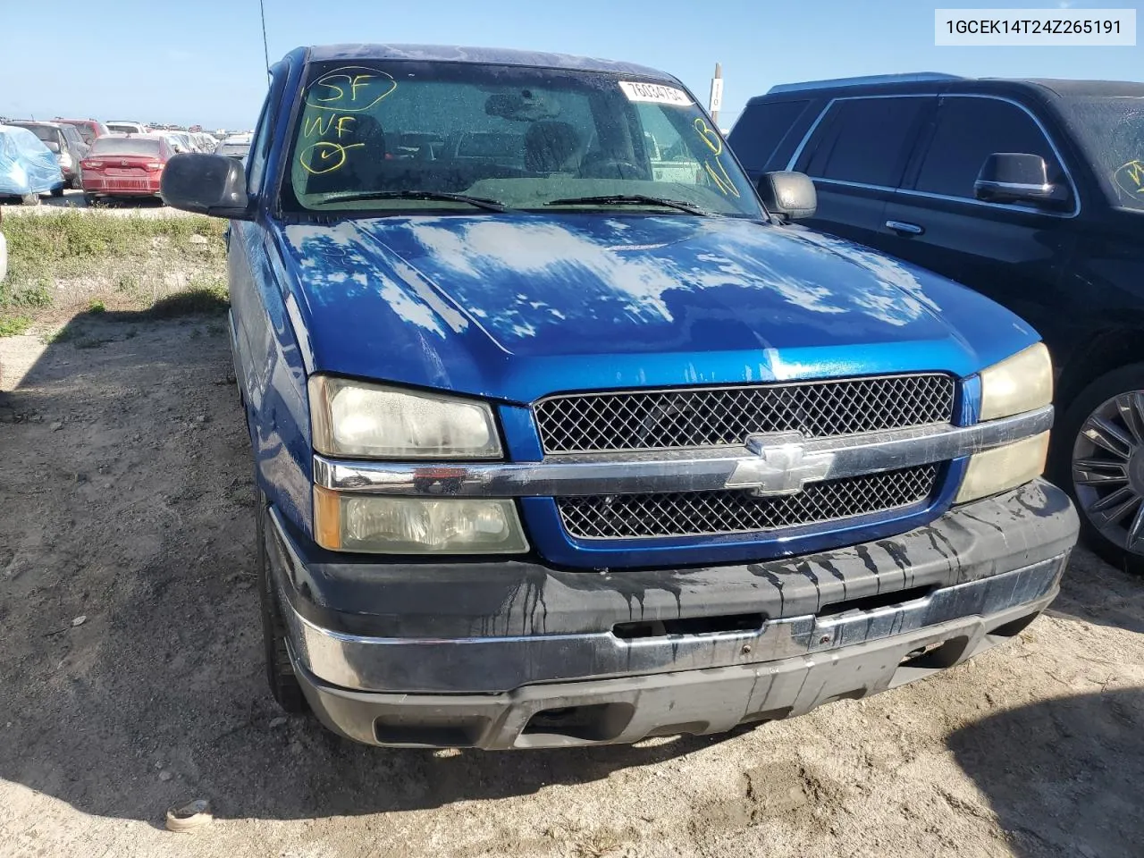 2004 Chevrolet Silverado K1500 VIN: 1GCEK14T24Z265191 Lot: 76034754