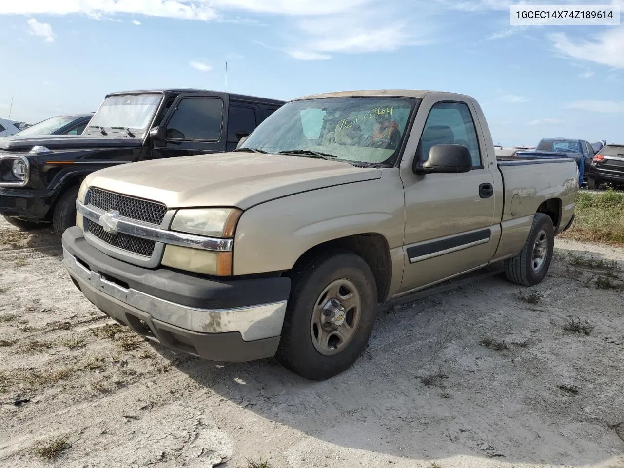 2004 Chevrolet Silverado C1500 VIN: 1GCEC14X74Z189614 Lot: 76202364