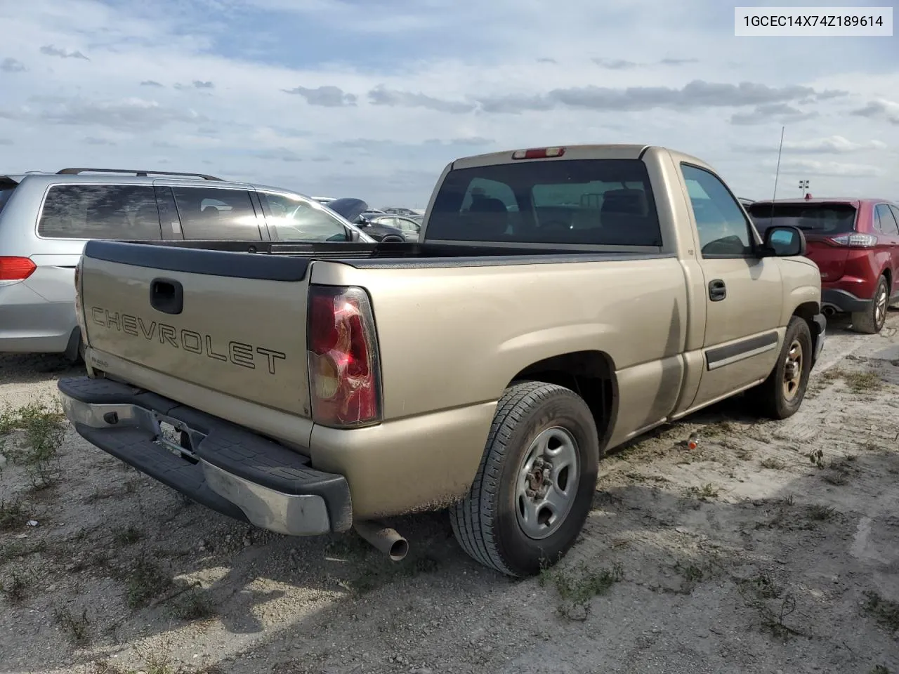 2004 Chevrolet Silverado C1500 VIN: 1GCEC14X74Z189614 Lot: 76202364