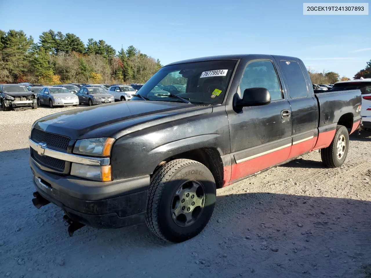 2004 Chevrolet Silverado K1500 VIN: 2GCEK19T241307893 Lot: 76779924