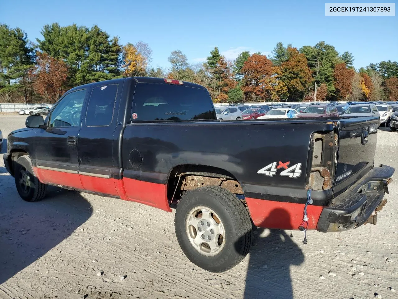 2004 Chevrolet Silverado K1500 VIN: 2GCEK19T241307893 Lot: 76779924