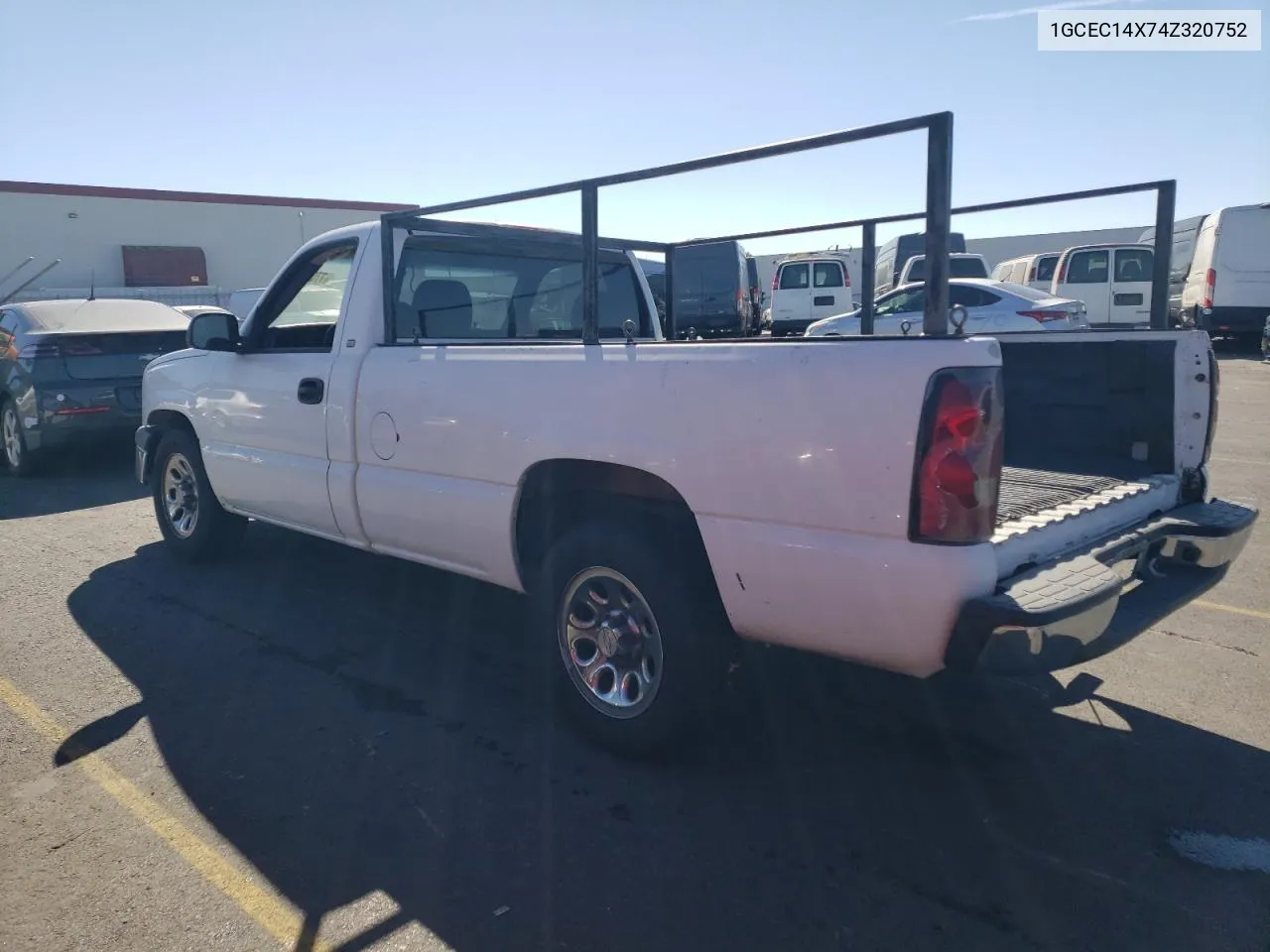 2004 Chevrolet Silverado C1500 VIN: 1GCEC14X74Z320752 Lot: 77087214