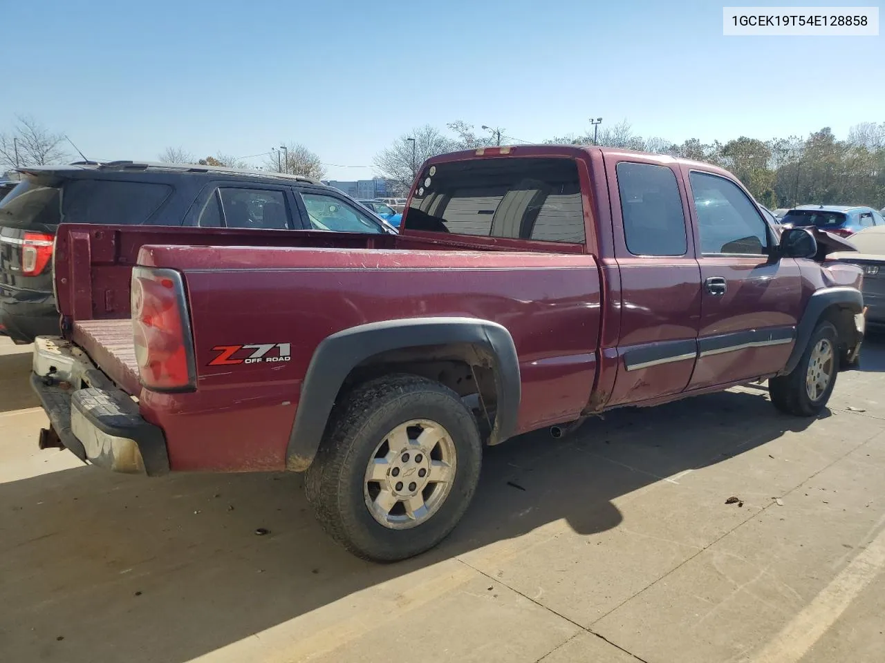 2004 Chevrolet Silverado K1500 VIN: 1GCEK19T54E128858 Lot: 77147794