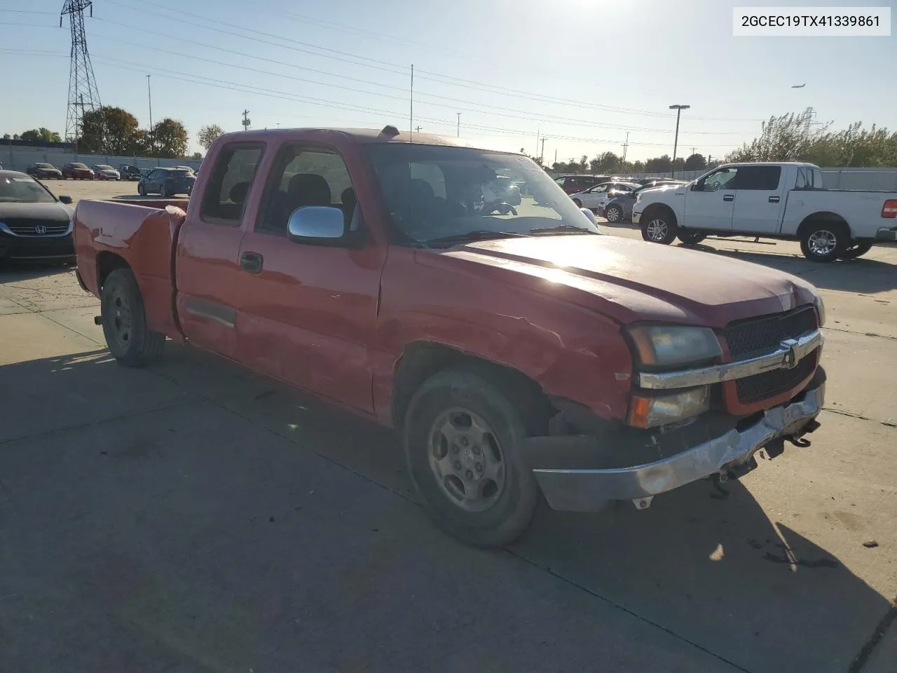 2004 Chevrolet Silverado C1500 VIN: 2GCEC19TX41339861 Lot: 77693614