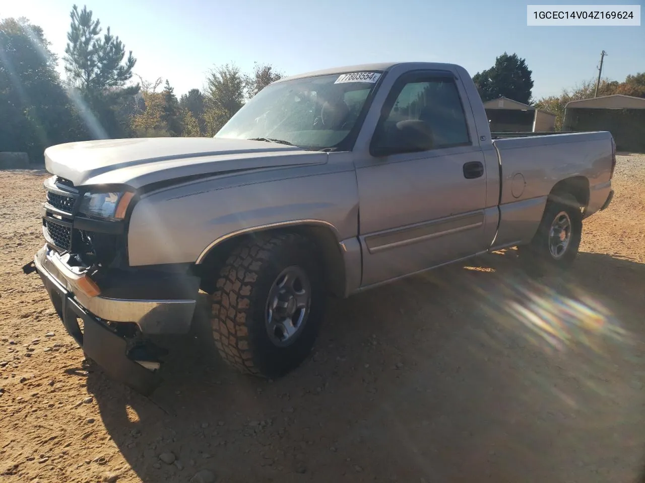 2004 Chevrolet Silverado C1500 VIN: 1GCEC14V04Z169624 Lot: 77803554