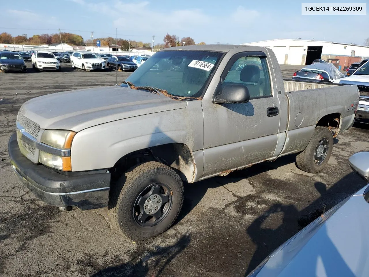 2004 Chevrolet Silverado K1500 VIN: 1GCEK14T84Z269309 Lot: 78146584