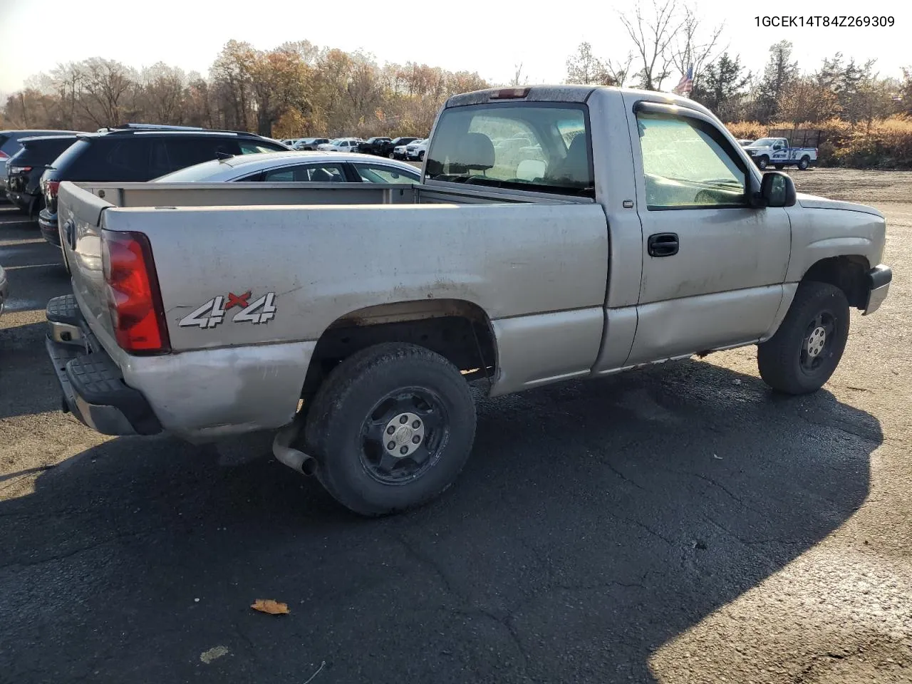 2004 Chevrolet Silverado K1500 VIN: 1GCEK14T84Z269309 Lot: 78146584