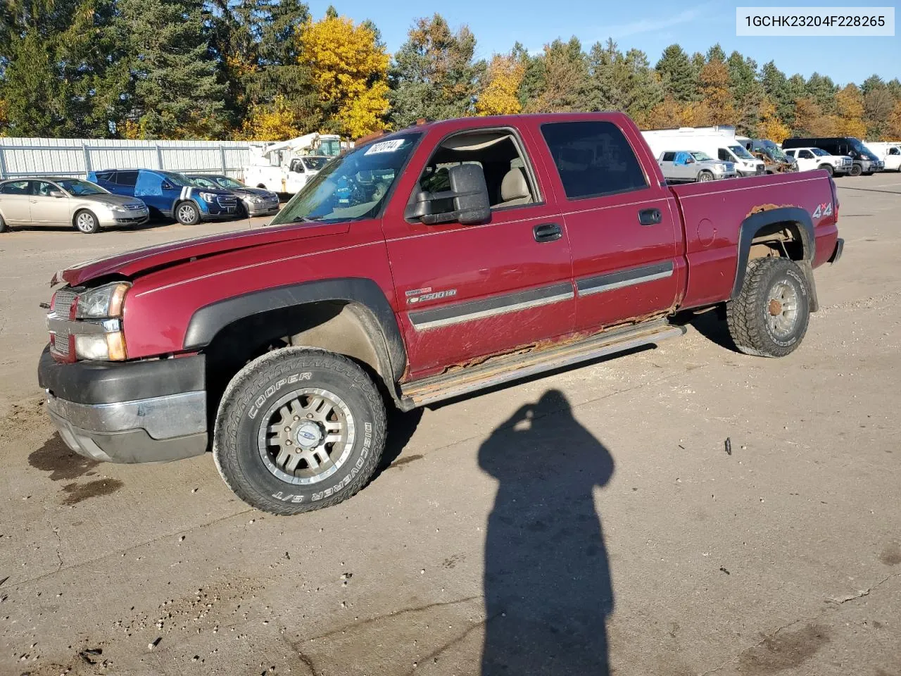 2004 Chevrolet Silverado K2500 Heavy Duty VIN: 1GCHK23204F228265 Lot: 78273744