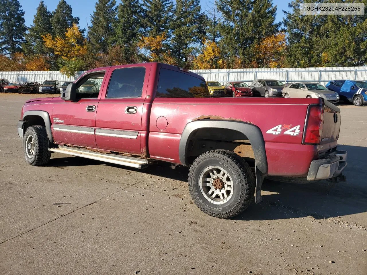 2004 Chevrolet Silverado K2500 Heavy Duty VIN: 1GCHK23204F228265 Lot: 78273744