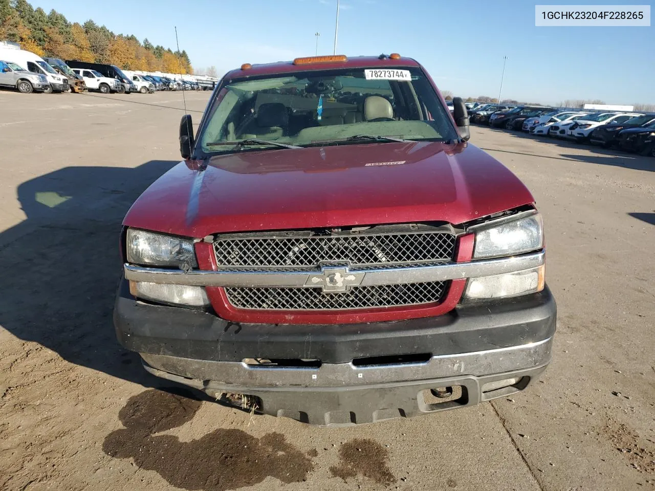 2004 Chevrolet Silverado K2500 Heavy Duty VIN: 1GCHK23204F228265 Lot: 78273744