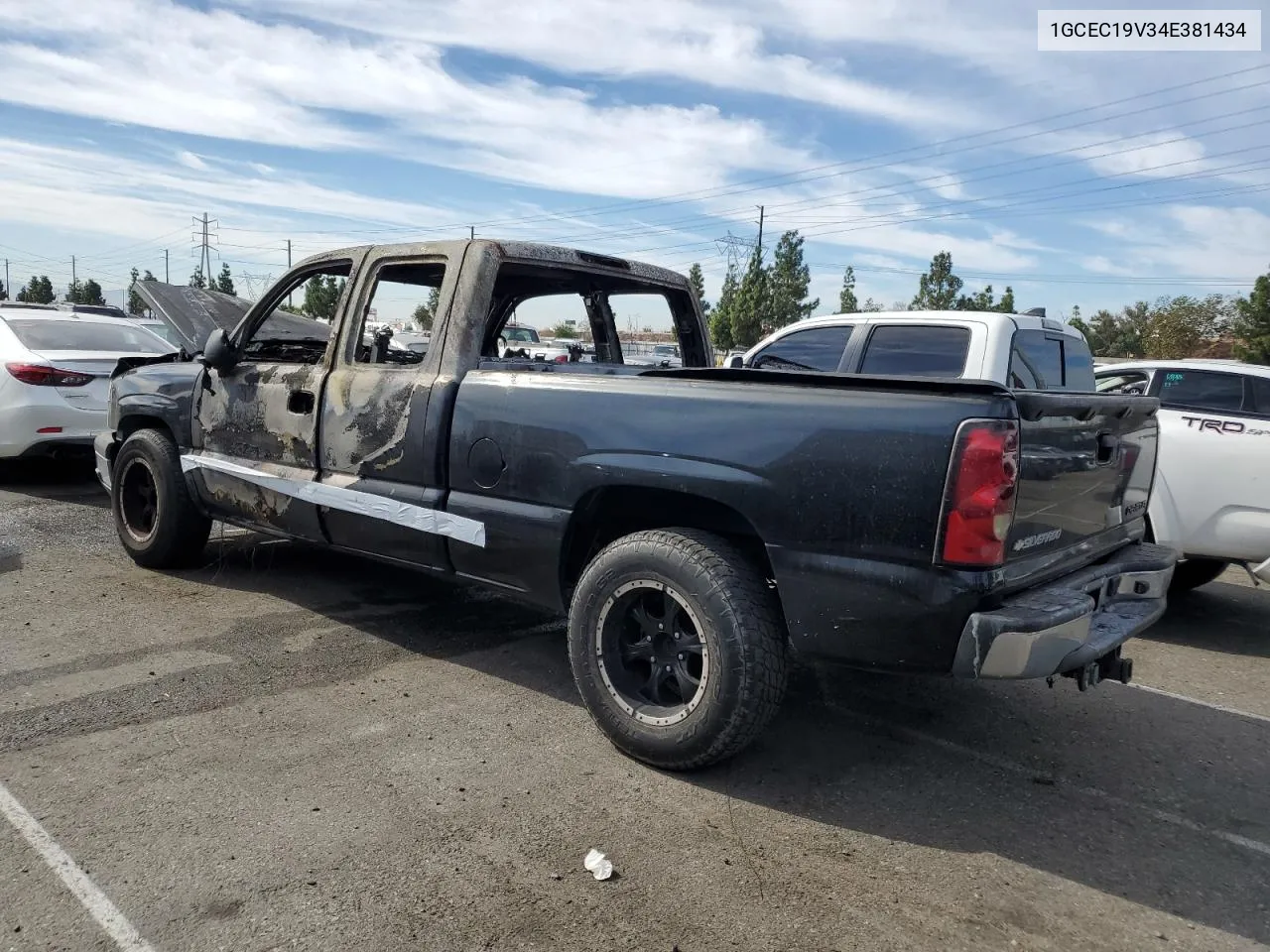 2004 Chevrolet Silverado C1500 VIN: 1GCEC19V34E381434 Lot: 78531954