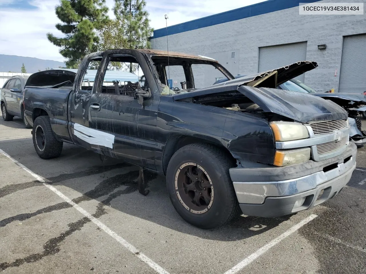 2004 Chevrolet Silverado C1500 VIN: 1GCEC19V34E381434 Lot: 78531954