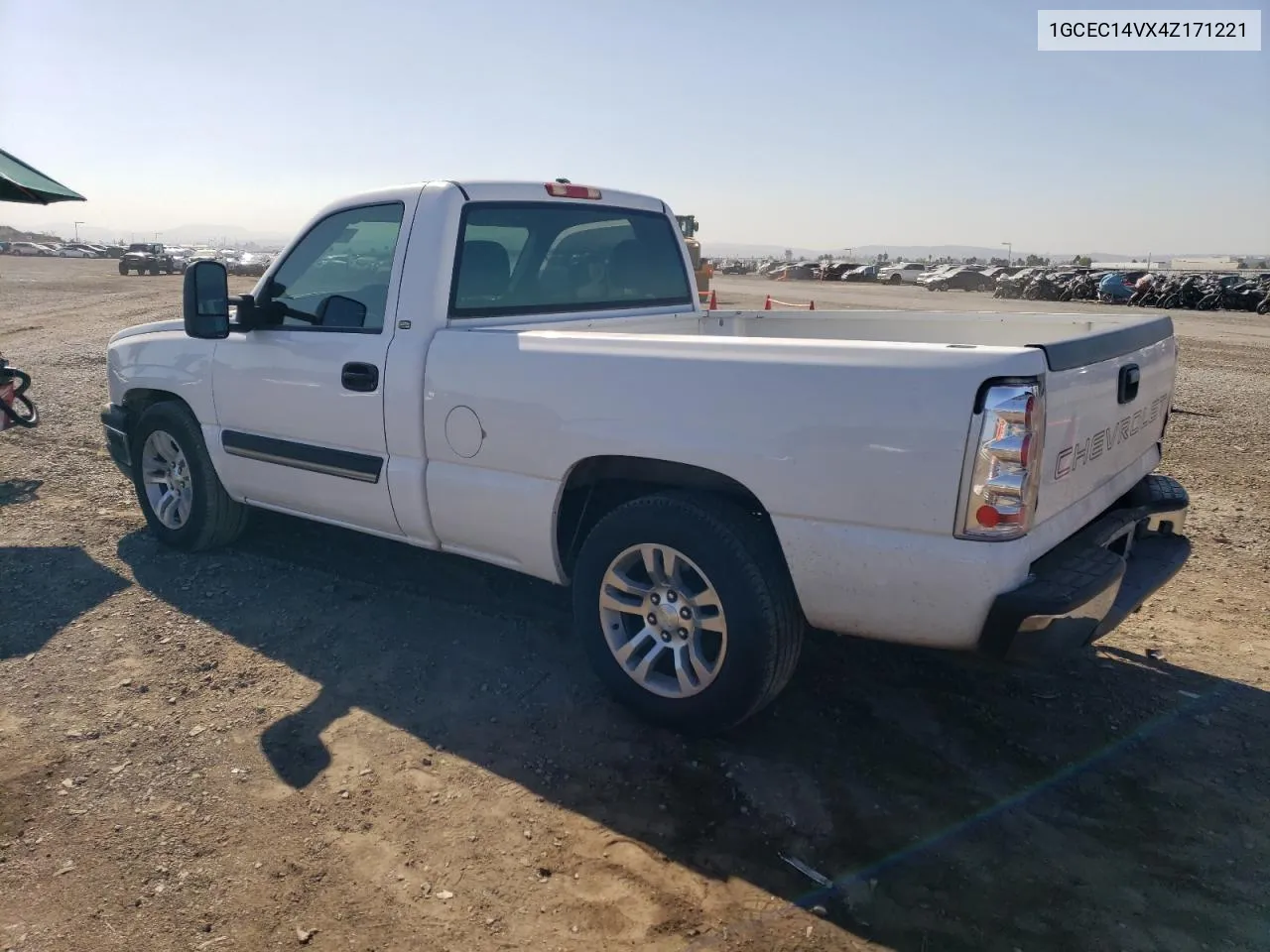 2004 Chevrolet Silverado C1500 VIN: 1GCEC14VX4Z171221 Lot: 78542024