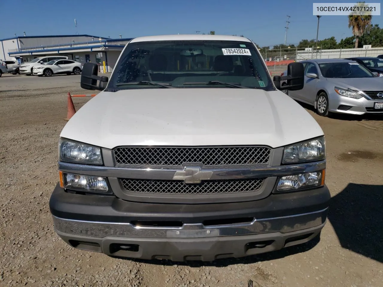 2004 Chevrolet Silverado C1500 VIN: 1GCEC14VX4Z171221 Lot: 78542024