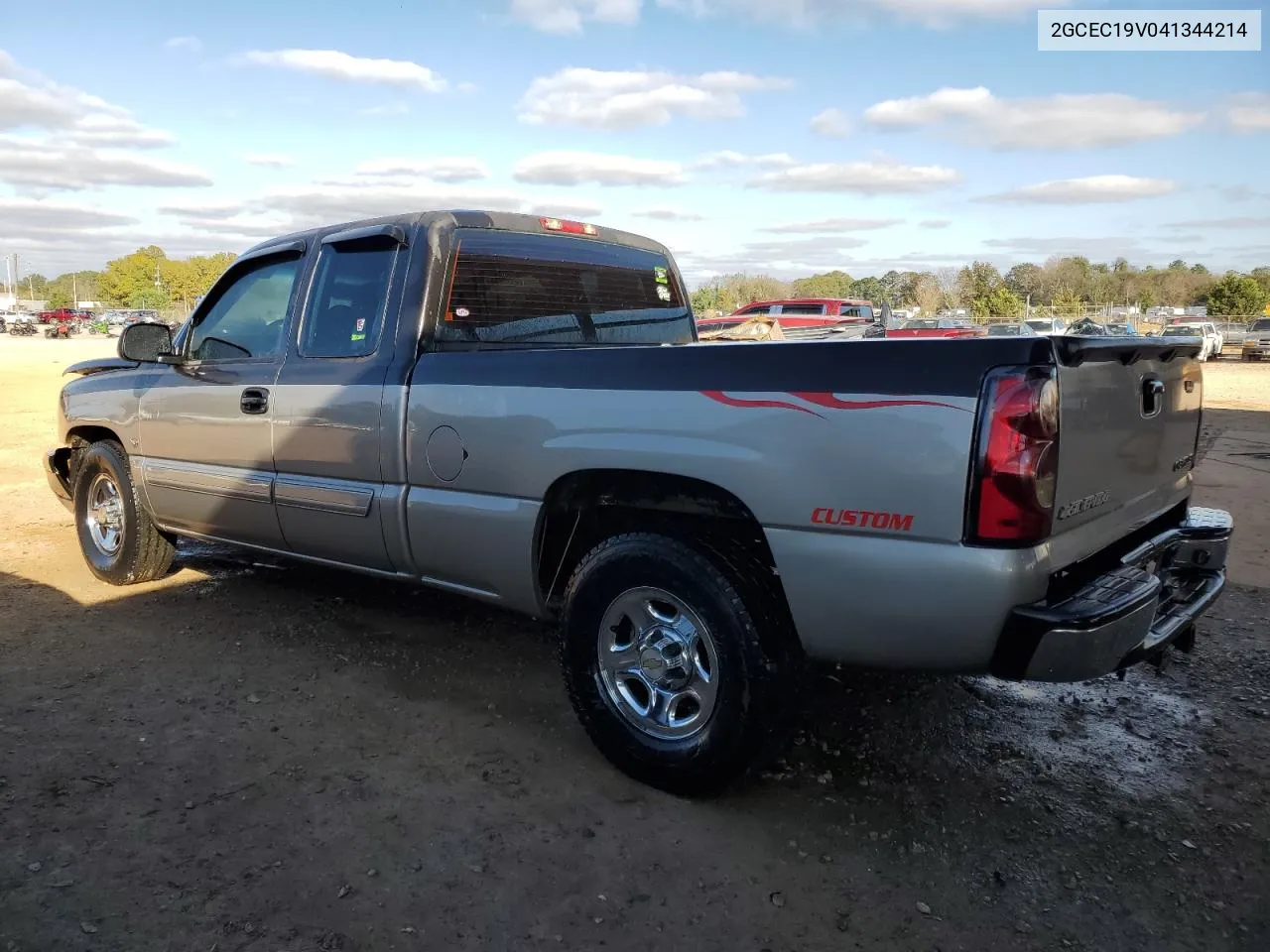 2004 Chevrolet Silverado C1500 VIN: 2GCEC19V041344214 Lot: 79970194