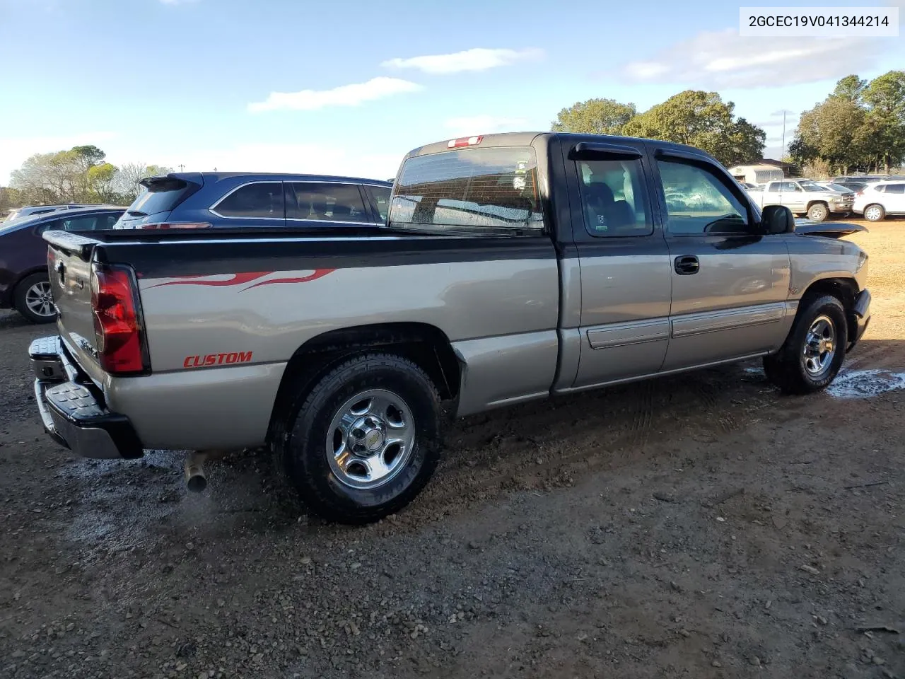 2004 Chevrolet Silverado C1500 VIN: 2GCEC19V041344214 Lot: 79970194