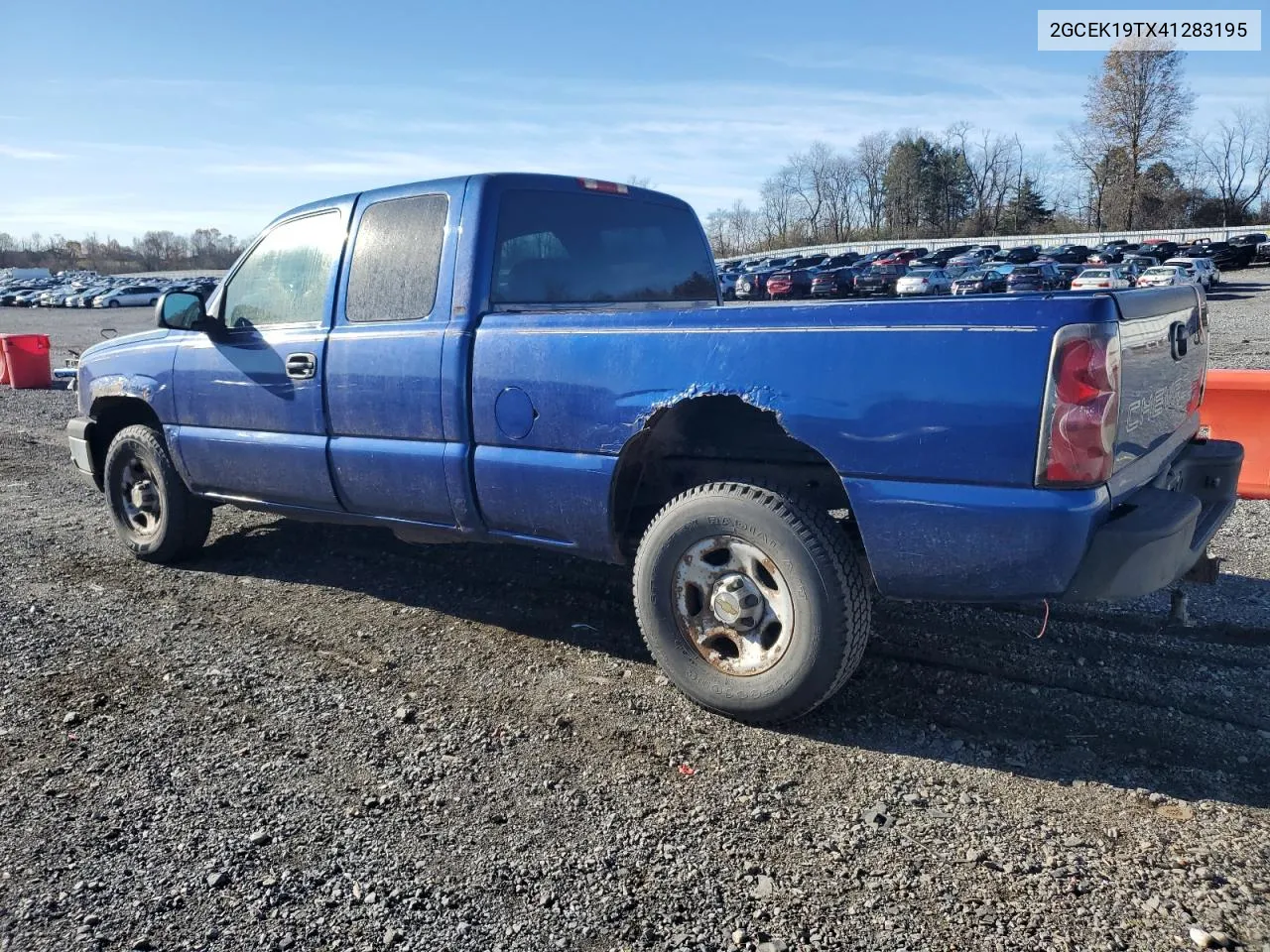 2004 Chevrolet Silverado K1500 VIN: 2GCEK19TX41283195 Lot: 80454214