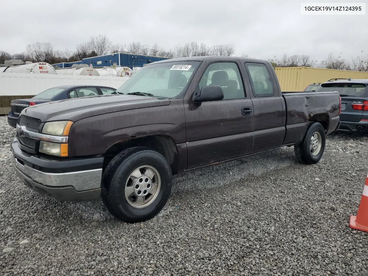 2004 Chevrolet Silverado K1500 VIN: 1GCEK19V14Z124395 Lot: 80518214