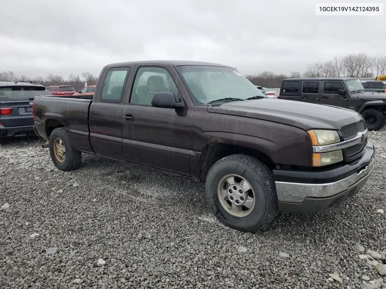 2004 Chevrolet Silverado K1500 VIN: 1GCEK19V14Z124395 Lot: 80518214