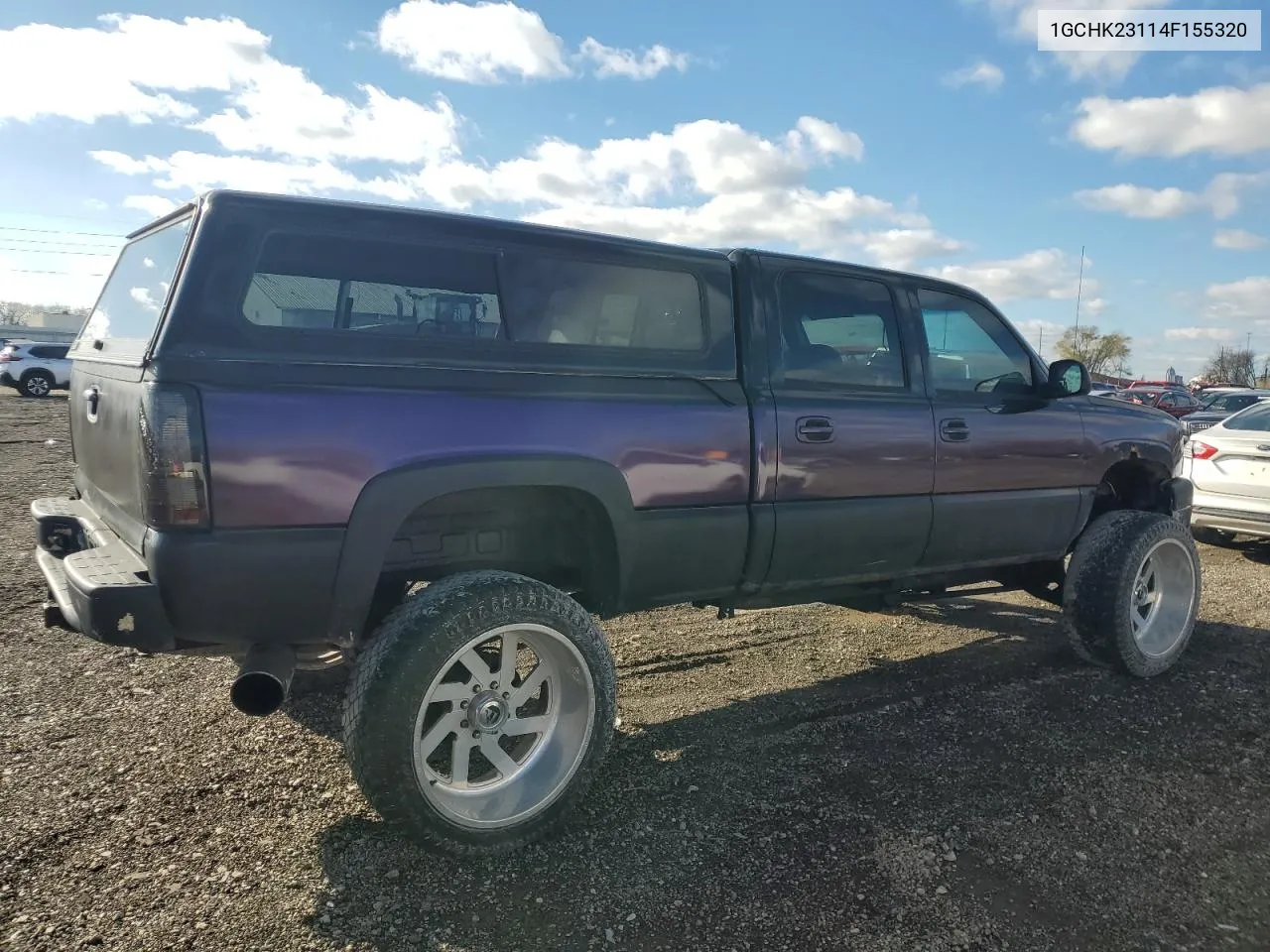 2004 Chevrolet Silverado K2500 Heavy Duty VIN: 1GCHK23114F155320 Lot: 81169384