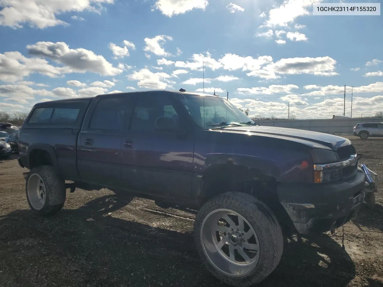 2004 Chevrolet Silverado K2500 Heavy Duty VIN: 1GCHK23114F155320 Lot: 81169384