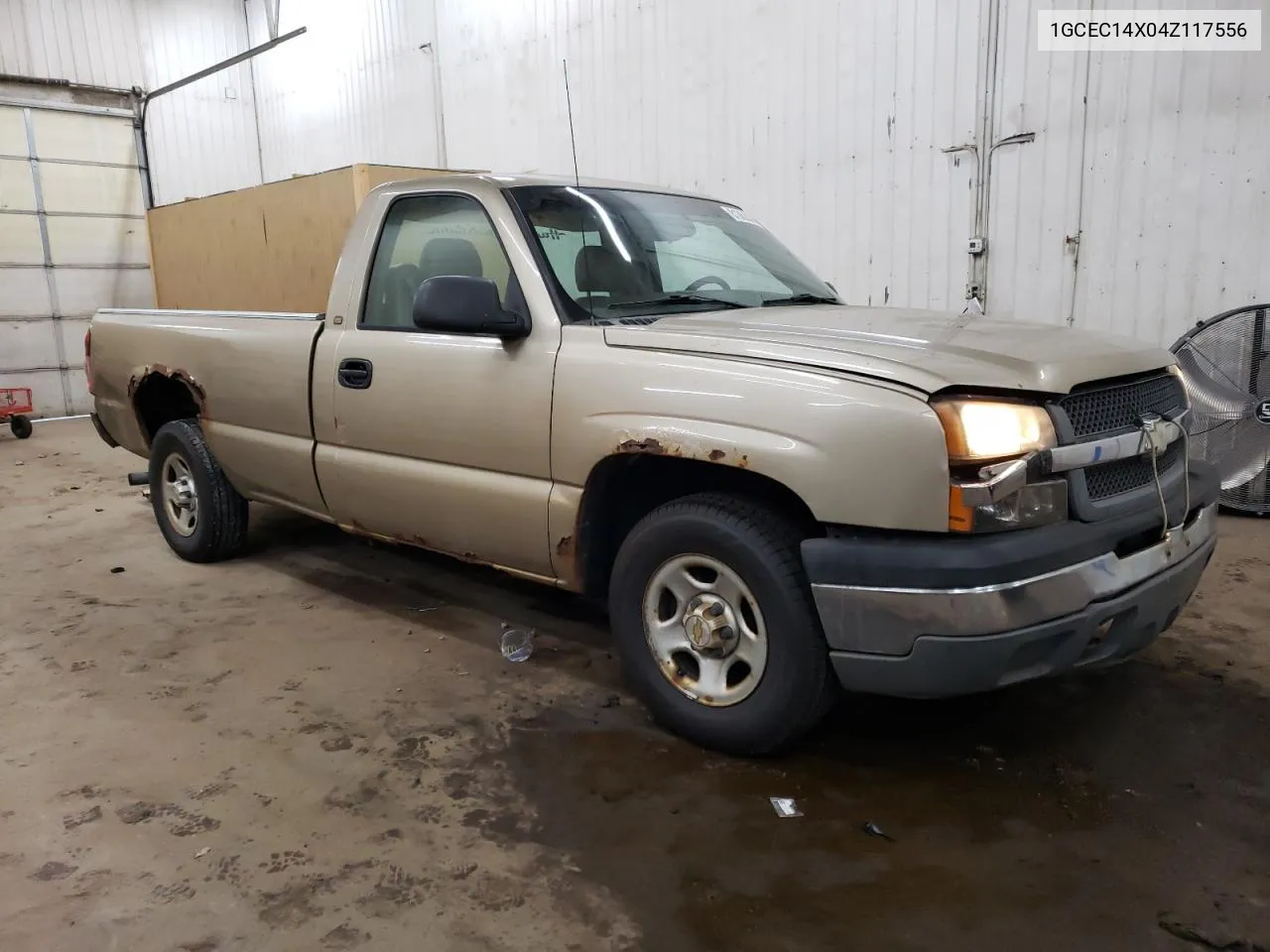 2004 Chevrolet Silverado C1500 VIN: 1GCEC14X04Z117556 Lot: 81362044