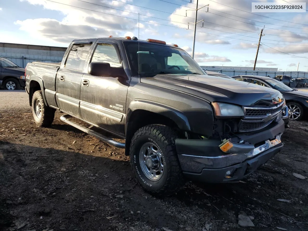 2005 Chevrolet Silverado K2500 Heavy Duty VIN: 1GCHK23235F928024 Lot: 41354584