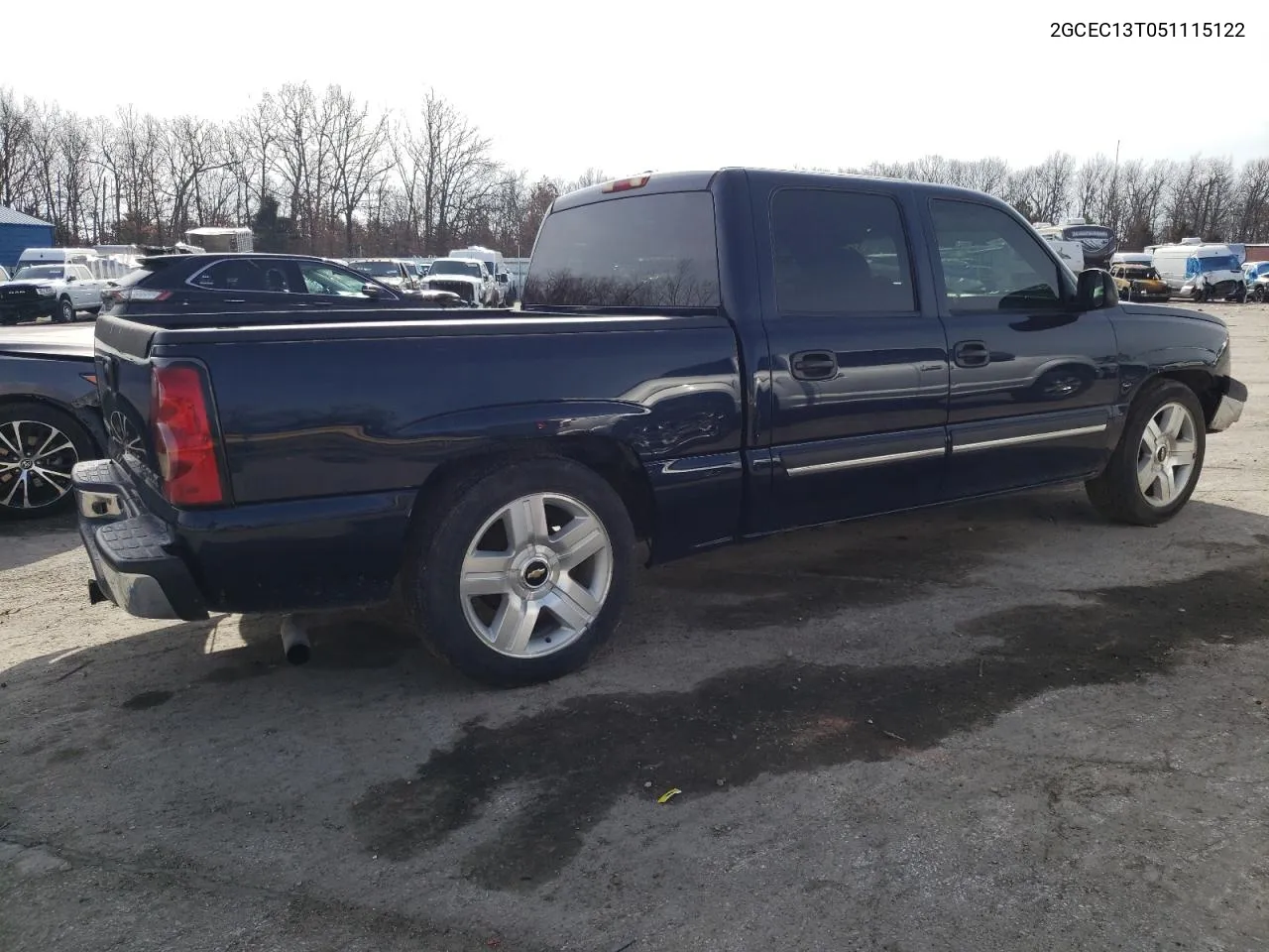 2005 Chevrolet Silverado C1500 VIN: 2GCEC13T051115122 Lot: 43866684