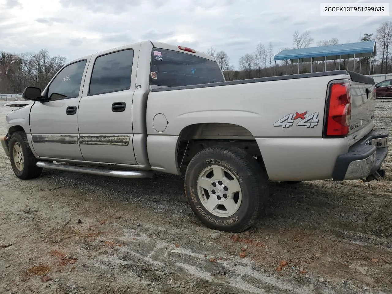 2005 Chevrolet Silverado K1500 VIN: 2GCEK13T951299639 Lot: 44237764