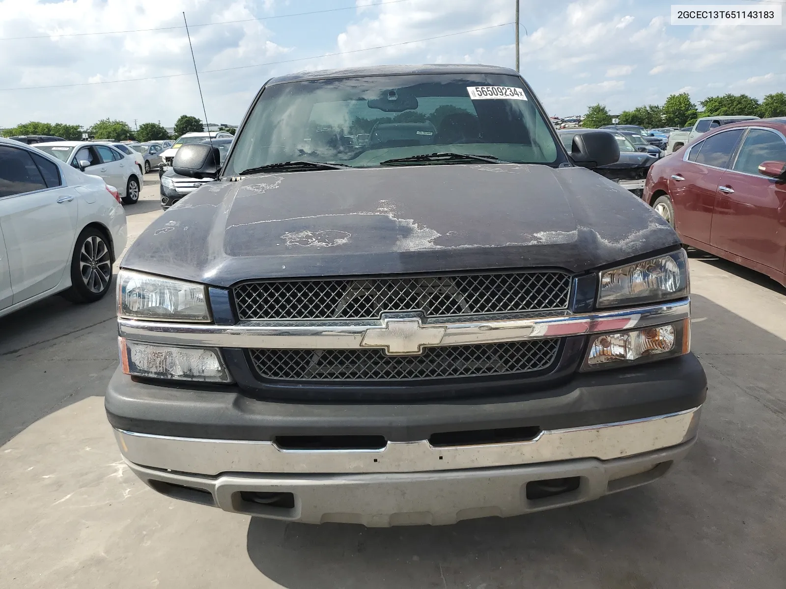 2005 Chevrolet Silverado C1500 VIN: 2GCEC13T651143183 Lot: 56509234