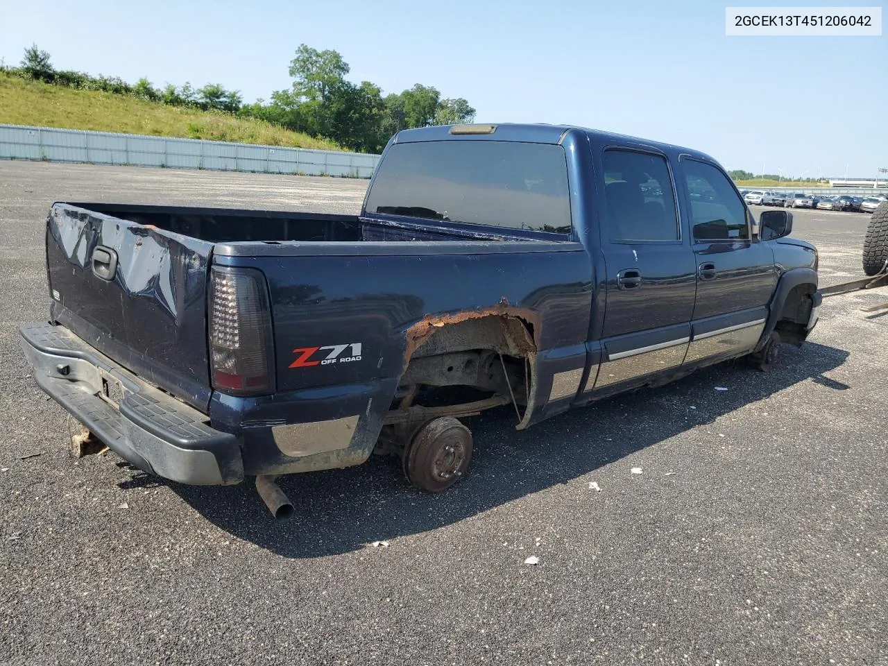 2005 Chevrolet Silverado K1500 VIN: 2GCEK13T451206042 Lot: 58067094