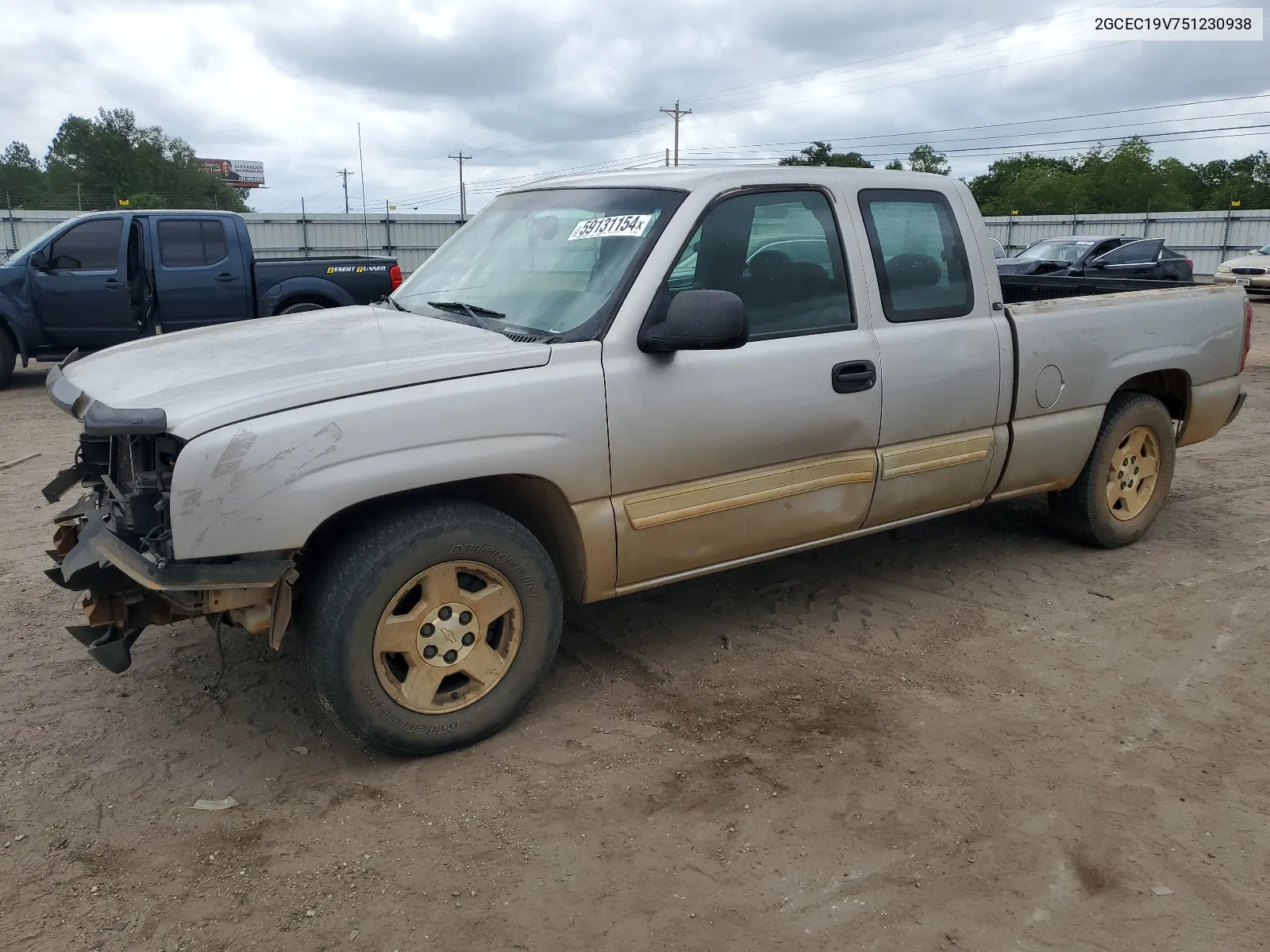 2005 Chevrolet Silverado C1500 VIN: 2GCEC19V751230938 Lot: 59131154