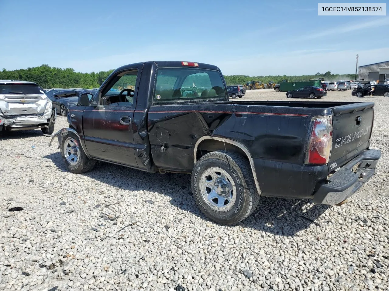 2005 Chevrolet Silverado C1500 VIN: 1GCEC14V85Z138574 Lot: 59413614