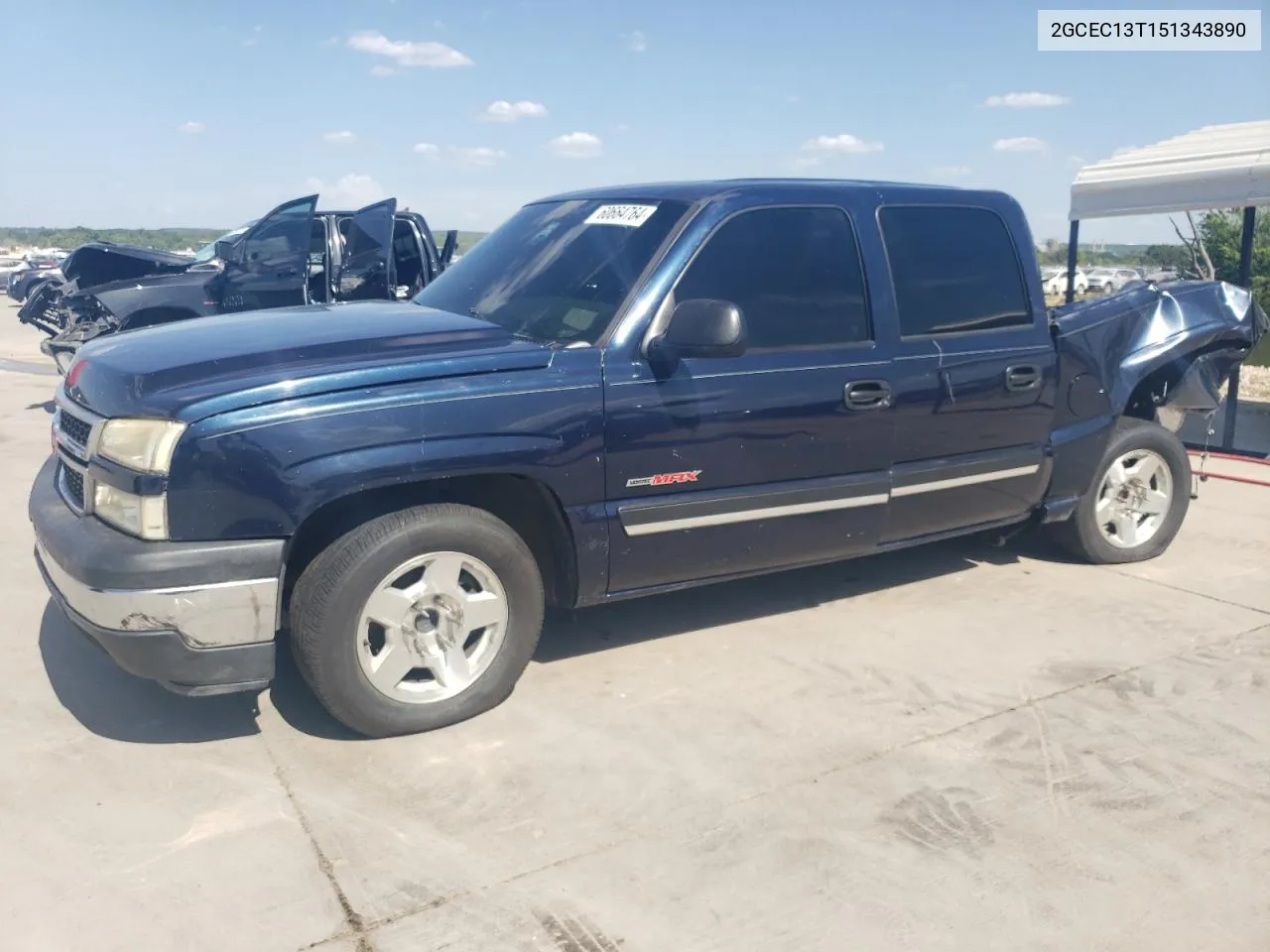 2005 Chevrolet Silverado C1500 VIN: 2GCEC13T151343890 Lot: 60664764