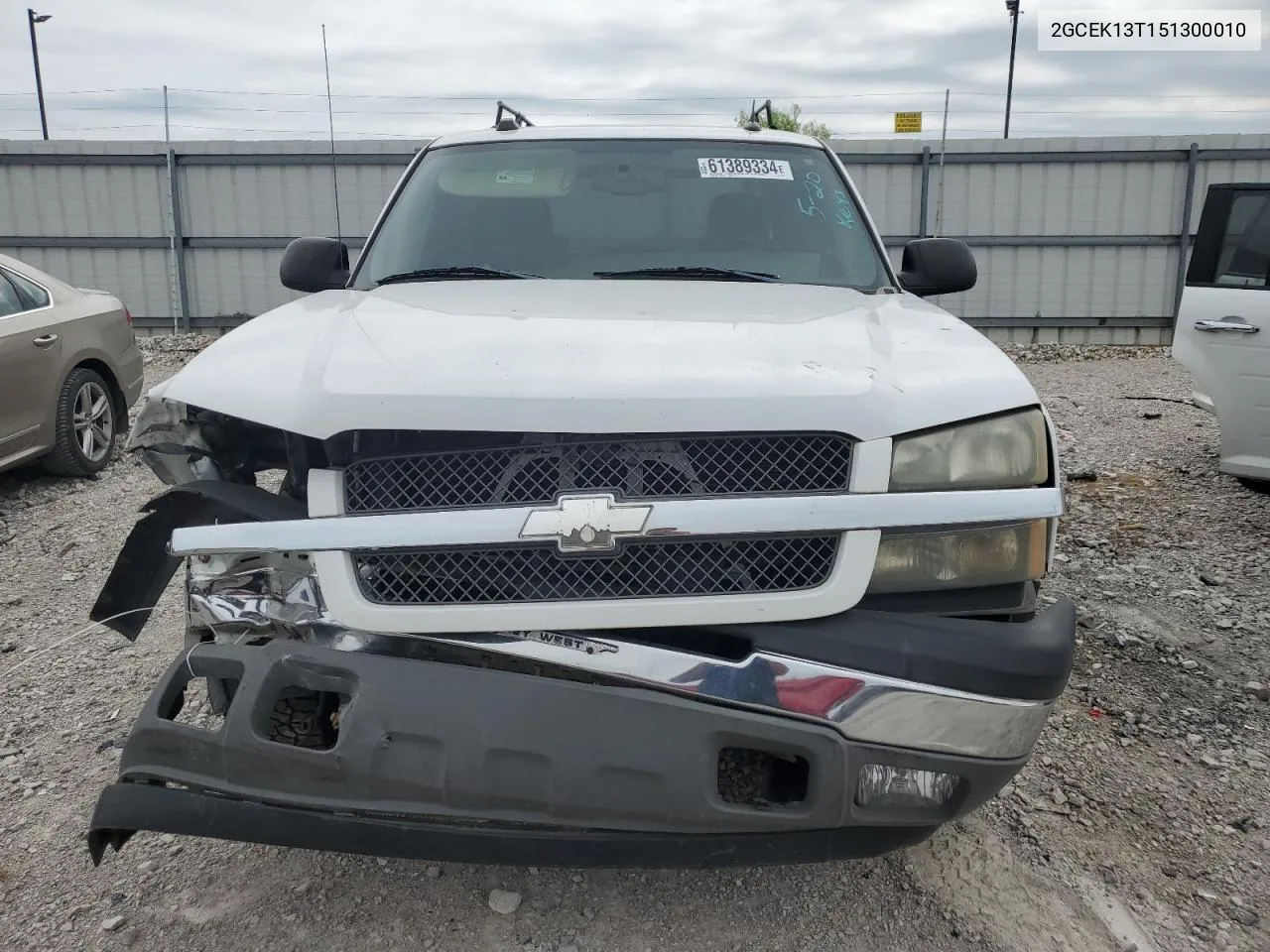 2005 Chevrolet Silverado K1500 VIN: 2GCEK13T151300010 Lot: 61389334