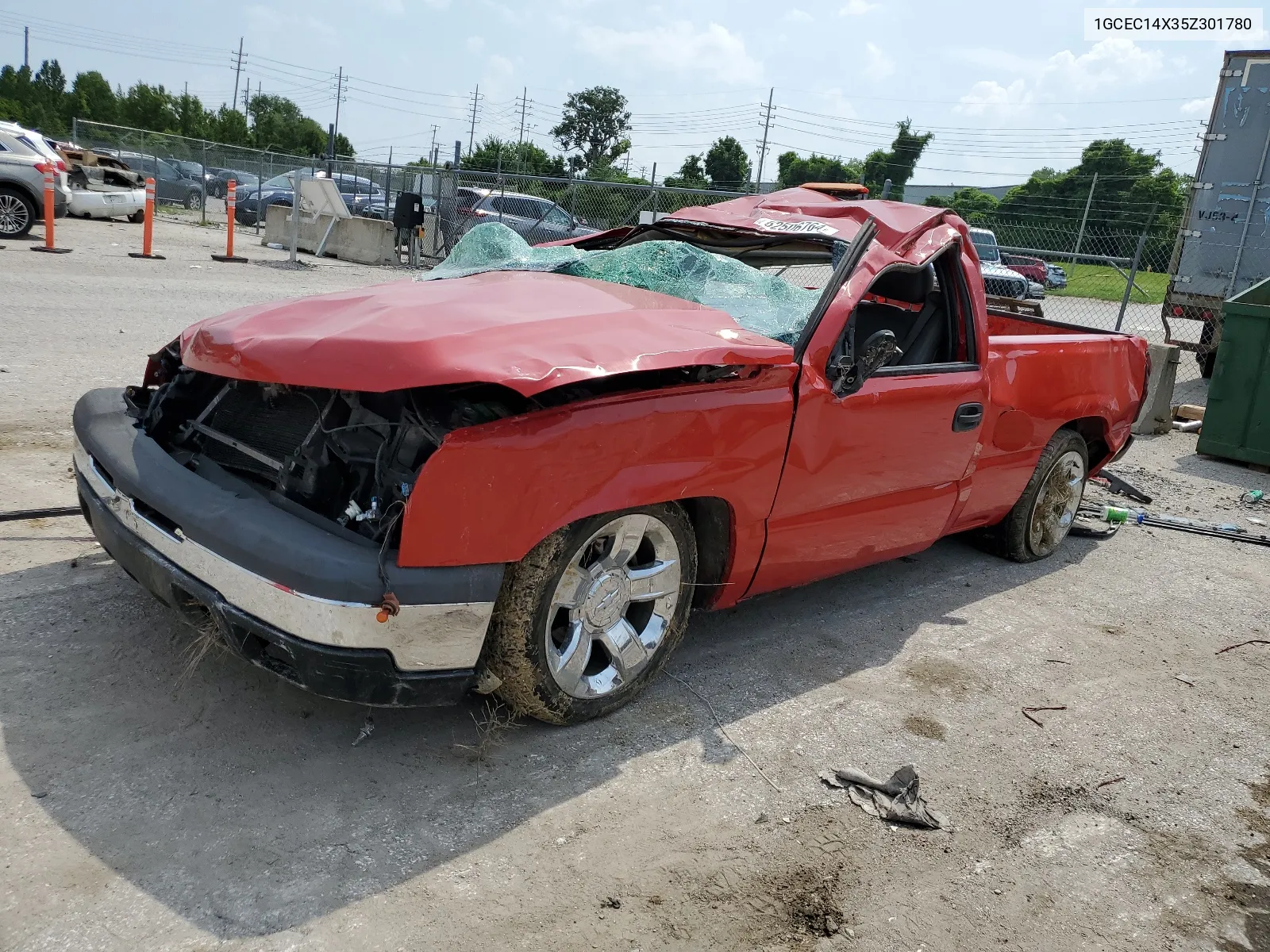 2005 Chevrolet Silverado C1500 VIN: 1GCEC14X35Z301780 Lot: 62506764